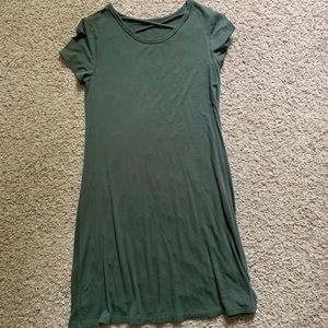 Green Cross T-shirt Dress